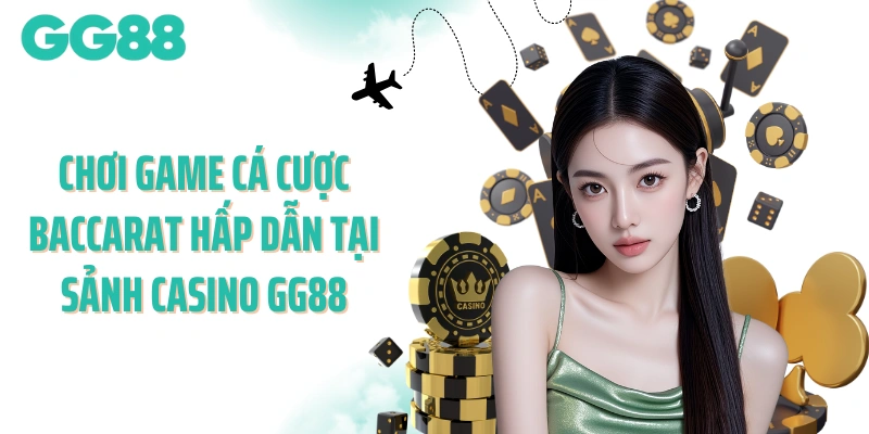 Chơi game cá cược Baccarat hấp dẫn tại sảnh casino GG88