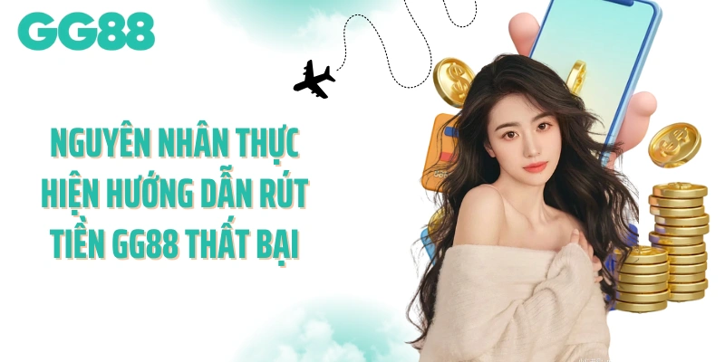 Nguyên nhân thực hiện hướng dẫn rút tiền GG88 thất bại